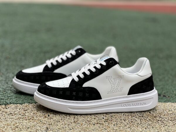 Beverly Hills Sneaker Black and White LV